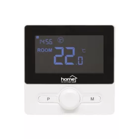   Home THE25B digitális vezetékes szobatermosztát, falra szerelhető, programozható, ablaknyitás-érzékelés, fagyvédelmi funkció, fekete