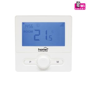   Home THES25WWIFI vezeték nélküli szobatermosztát, smart, hordozható és falra szerelhető, Wi-Fi kapcsolat, programozható, ablaknyitás érzékelés, fehér