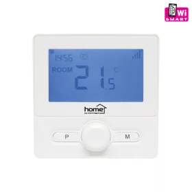  Home THES25WWIFI vezeték nélküli szobatermosztát, smart, hordozható és falra szerelhető, Wi-Fi kapcsolat, programozható, ablaknyitás érzékelés, fehér