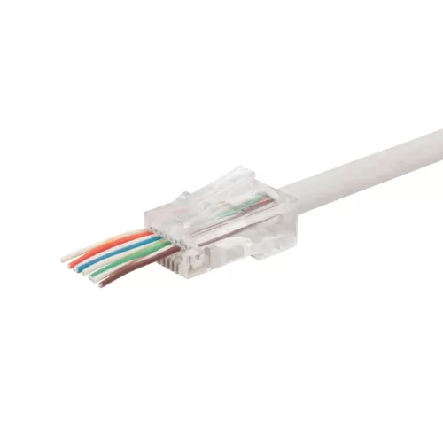 Home TS 51PRO átmenő dugó, 8P/8C (RJ 45), nyitott front, gyors szerelhetőség