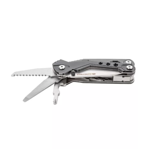 True Utility Handyone, TU181, 18 in 1, 7 cm penge, mágneses bitfej tartó, 9 féle bitfej, rozsdamentes acélváz, eluxált alumínium fogantyú