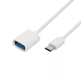   Home USBC OTG kábel, USB-C dugó, USB-A aljzat, kétirányú, 16cm, 2,1A, 480 Mbps