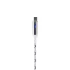 Home USBCC2M100L töltőkábel, USB-C / USB-C, 2 méter, 100W gyorstöltés, töltésjelző LED-sor, szőtt nylon burkolat