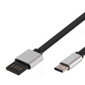   Home USBF C2 töltőkábel, USB-A/USB-C, fordítható USB-A, 2m, 2,1A, adatkábel