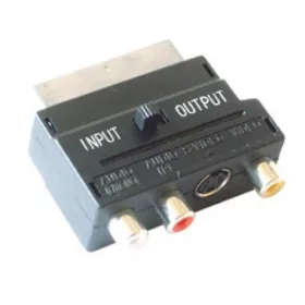   Home V 50S videóátalakító, 21 pólusú euro dugó, RCA aljzat, SVHS aljzat