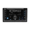 SAL VB5500 SMART autórádió, 4x50W, 2xDIN, FM RDS, USB-microSD, MP3 lejátszó, dupla USB aljzat, telefontöltő, kiválasztható RGB gomb világítás, telefonról is vezérelhető okos autórádió