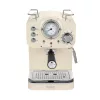 Zilan ZLN2992 retró eszpresszó kávéfőző, 1100 W, 15 bar, 1,25 liter kapacitás, tejhabosító, bézs