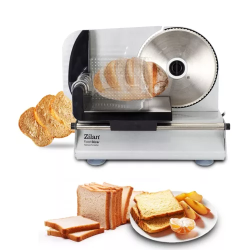 Zilan ZLN3376 szeletelőgép, 150 W, 190 mm-es forgókés, állítható szeletelési vastagság, biztonságos kivitel