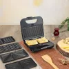Zilan ZLN3932 5 in 1 szendvicssütő,  800 W, LED visszajelző, 5 cserélhető sütőlap, fekete-ezüst kivitel