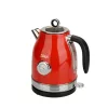 Zilan ZLN7033 retró vízforraló, 2200 W, 1,7 liter, hőmérsékletkijelzés, 360°-ban forgatható, piros