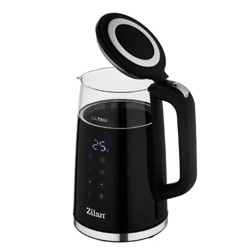 Zilan ZLN7859 vízforraló, max. 2200 W, 1,7 literes, rejtett fűtőszál, digitális kijelző